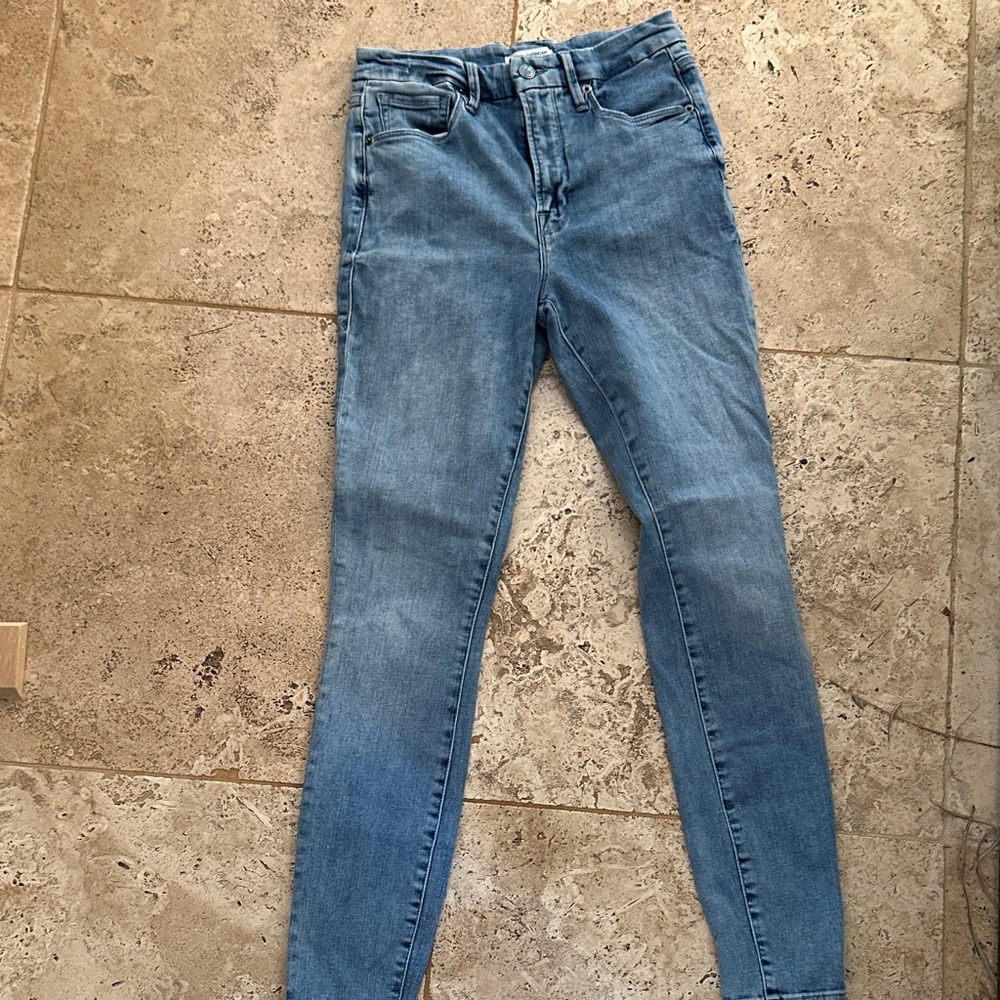 Good American Light Blue Skinny Jeans